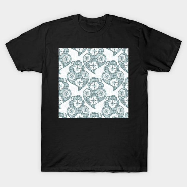 Traditionall portuguese Viana's heart and azulejo tiles T-Shirt by AnaMOMarques